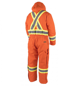 New Wholesale 2025 Custom Made High Vis Coverall Working Uniform Electrical Safety Workwear Suit ANSI Class 2 <b>Waterproof</b> Unisex - Product Image 4