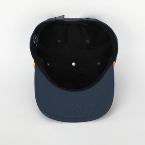 Unisex Dark Blue Custom Embroidery Logo Snapback Hats 5-Panel Unstructured Sport Adjustable 100% Cotton Animal Vietnam Factory - Product Image 6