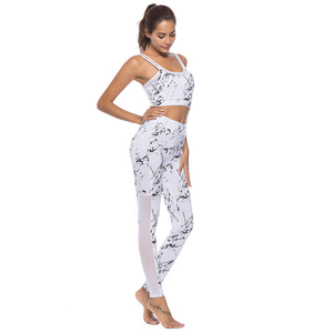 Pantalons de yoga en molleton sans couture pour femmes XL/XXL, ensembles de sport personnalisés à carreaux grande taille, leggings imprimés respirants avec poches en spandex - Product Image 1
