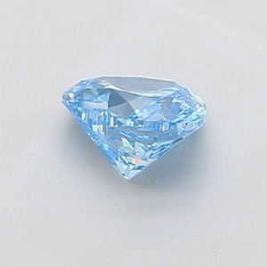 Diamant de laboratoire bleu vif fantaisie VS2 de 1,04 ct en forme de cœur - Product Image 3