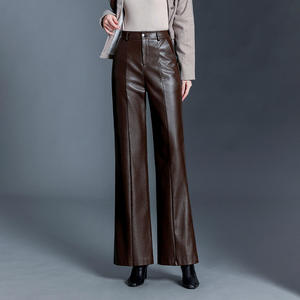 PIHA SPORTS Jeans de Invierno para Mujer, Negros, con Aspecto de Cuero, Cintura Media, Corte Regular, Levanta Glúteos, de Secado Rápido y Resistentes al Viento - Product Image 5