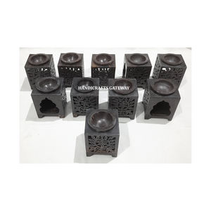 Gorgeous Handmade Soapstone Aroma <b>Oil</b> <b>Diffuser</b> With Flower Carving Design Rounded Fine Polished For Corporate Gift Purpose - Product Image 6