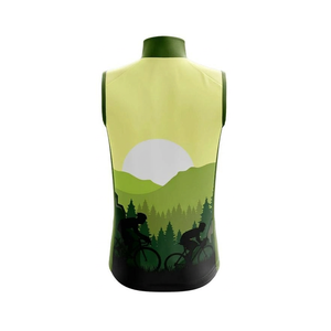 Anti UV Custom Sublimation Cycling Vest Summer Sleeveless Mesh <b>Back</b> Bicycle Gilet Quick Dry Breathable <b>Road</b> Bike Jersey Vest - Product Image 3