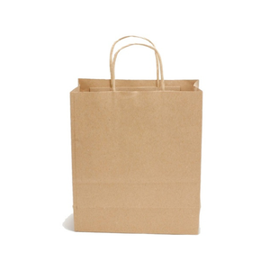 Bolsa de Compras de Papel Kraft Clásica, Resistente, Reciclable y Ecológica, con Logotipo Personalizable Impreso en Flexografía, para Llevar, Venta al Por Mayor - Product Image 4