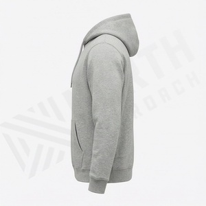 Vente en gros de sweats à capuche pour hommes en coton 100% à manches longues, unis et vierges, vente directe d'usine, couleur personnalisée, séchage rapide, streetwear - Product Image 3