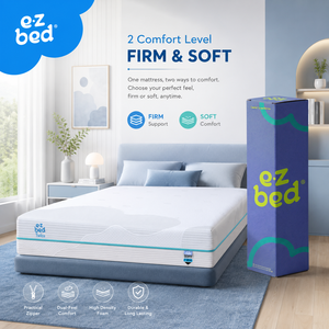 E <b>Z</b> <b>Bed</b> Twice delivers dependable comfort with dual feel design and supportive high density foam core - Product Image 1