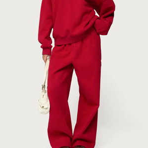 OEM Custom High Quality Double Waist Sweatpants With 100% Thick Cotton Fleece Customized Colors and Logos Sweatpants for Men - Product Image 2