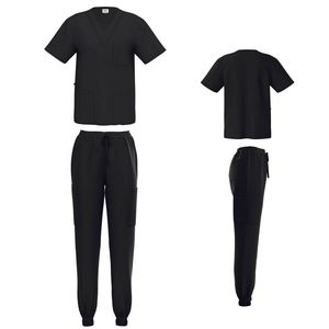 New Design Men's Three-Pocket <b>Scrubs</b> <b>Top</b> and Jogger Pants Wholesale Hospital Work Wear Nursing Uniform - Product Image 4