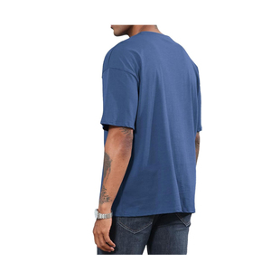เสื้อยืดโอเวอร์ไซส์ผู้ชาย แขนสั้น เสื้อยืดน้ำหนักเบา ผ้าฝ้ายสั่งทำพิเศษ สไตล์หลวม เสื้อยืดผู้ชายคุณภาพสูง - Product Image 3