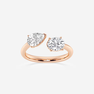Romantic Pear and Oval Shape Halo <b>Ring</b> 1.50CTW Elegant Halo Fashion Jewelry <b>Ring</b> <b>Statement</b> <b>Ring</b> for Women - Product Image 1