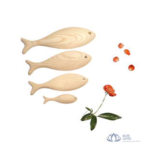 [VENTA EXITOSA] Escultura de Madera Ligera Tallada en Forma de Pez, Estilo Art Deco, Decoración Ecológica para Mesa de Salón, Oficina en Casa, Escritorio, Regalo - Product Image 1
