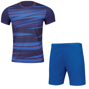Customizable Men's <b>Table</b> <b>Tennis</b> Badminton <b>Tennis</b> Wear Set Striped Quick Dry Polyester Uniform with Team Name Personalized - Product Image 3