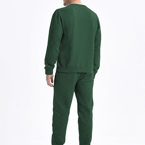 Hot Selling Breathable Winter Customized Men Plus Size Adult Solid Pattern Casual <b>Track</b> <b>Suit</b> Set - Product Image 3