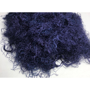 Fibre de viscose recyclée bleu marine pour le filage, le tissage et l'art textile - Product Image 1