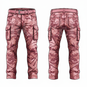 Pantalones Cargo de Camuflaje de Algodón Personalizados con Etiqueta Privada para Hombre, para Actividades al Aire Libre, Estilo Urbano, Cintura Alta, Color Personalizado - Product Image 6