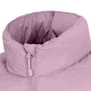 Doudoune légère pour femme, col montant, fermeture éclair, matelassée, coupe-vent, couleur unie, manteau d'hiver, coupe droite, style ajusté - Product Image 2