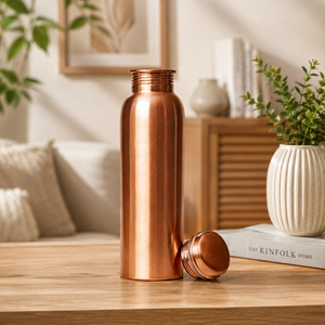 Direct Factory Supply 950 ml Matte Finish Copper <b>Bottle</b> Customized Metal Copper <b>Bottle</b> with Logo with Single box packing - Product Image 3