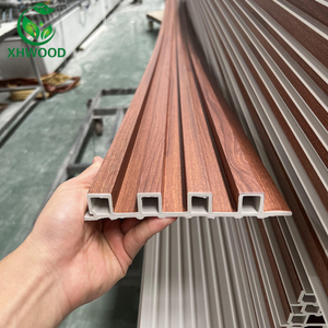 Trong nhà WPC Gỗ nhựa <span class=keywords><strong>composite</strong></span> rãnh Panel tường trang trí nội thất Ốp cho tường và bảng bề mặt - Product Image 2