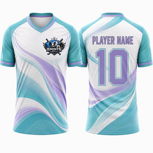 Camiseta de Fútbol Personalizada, Malla de Pluma Premium, Poliéster, Refrigerante, Transpirable, Elástica, Profesional, Cómoda para Partidos - Product Image 1