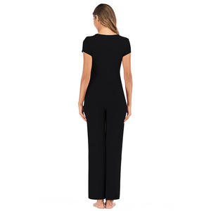 Pijamas de Verano para Mujeres Embarazadas, <span class=keywords><strong>Pijama</strong></span> para Mujer Embarazada, Ropa de Estar por Casa Acogedora, Súper Cómoda, Transpirable, <span class=keywords><strong>Traje</strong></span> de Lactancia Suave y Elástico - Product Image 5