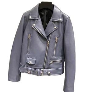 Vente chaude 2025 Classique Nouveau Design Femmes Veste En Cuir Haute Qualité Dames Femmes Veste En Cuir À Vendre - Product Image 4