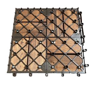 Dalles de sol en bois d'acacia du Vietnam, pour cour, emboîtables, imperméables, antidérapantes, design contemporain - Product Image 4