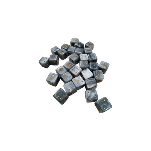 Venta al por Mayor de Dados Cuadrados de Colores Hechos a Mano, Pequeños, Grises y Blancos, 16 Dados para Enseñanza de Matemáticas, Juegos de Casino y Fiestas - Product Image 2