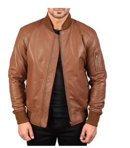 แจ็คเก็ตหนังทรงสลิมแบบยูนิเซ็กซ์ คอตั้ง ปิดด้วยซิป สไตล์ไฮสตรีท อุ่นสบายสำหรับฤดูหนาว รับผลิตแบบ OEM และขายส่ง - Product Image 6