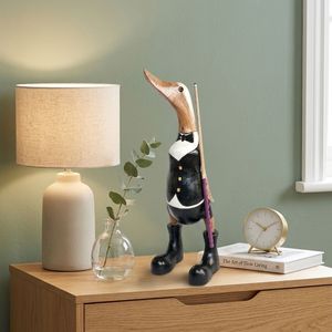 Jouet de billard en bambou artisanal en forme de canard - Product Image 4