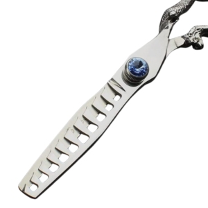 Ciseaux de coiffure professionnels Harbor Industry Dragon Handle pour droitiers, 28 dents, en acier inoxydable, lame tranchante 6.5 - Product Image 6
