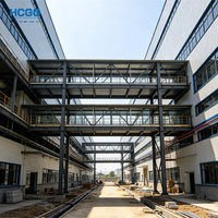 Edificio de Estructura de Acero de Múltiples Pisos Resistente a Altas Cargas Eólicas, Solución de Construcción Estructural de Acero Pesado Q355B