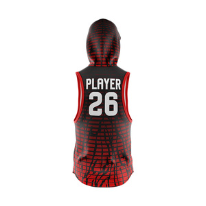 Custom Hooded Sleeveless 7 on 7 Vest Sublimated Print Moisture Wicking Unisex Adult's All Seasons Flag Football Jersey - Product Image 5