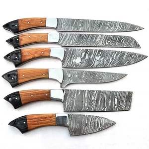 Handcrafted 6-Piece Damascus Ultra <b>Sharp</b> Eco-Friendly Wood Handle Chef <b>Knife</b> <b>Set</b> Professional Quality - Product Image 3