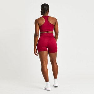 Comfortable Latest Women Running Gym Shorts New Designs <b>Thigh</b> Short Custom Color High Waist 100% Cotton Quick Dry Breathable - Product Image 2