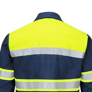 Camisa de Trabajo para Hombre, Manga Larga, con Botones, Uniforme Profesional Duradero, Camisa de Trabajo Resistente para Hombre - Product Image 3