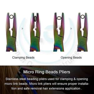 Ensemble d'outils professionnels pour extensions de cheveux, pinces à sertir, crochet de traction, ensemble de micro-anneaux, outils de micro-liens par Life Care Inst - Product Image 4