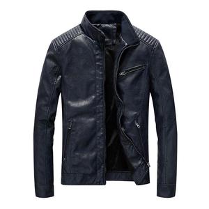 Veste en cuir véritable noire à fermeture éclair, coupe slim, tendance, pour homme, veste bomber décontractée, veste de qualité pour homme, best-seller - Product Image 2