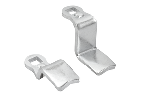 K0523 Lengüeta con tope, desplazada hacia arriba L=45, A a H 18,5=16,5, Acero galvanizado - Product Image 5