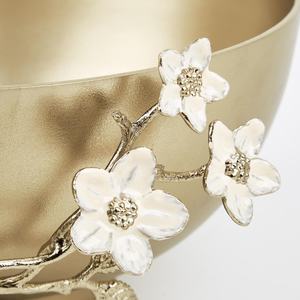 Aluminium Floral Decorative Bowl Tray Customised Low Price Best Seller for <b>Home</b> <b>Decor</b> <b>Gifting</b> Item for Christmas Ramadan <b>Decor</b> - Product Image 4