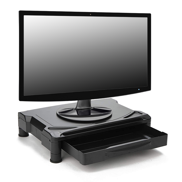 360 Rotation Monitor Riser Stand Swivel Base Modern Design Office Furniture IMac Laptops Flat Panel School Gym Use Plastic