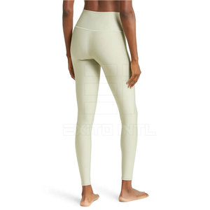 Leggings de sport pour femmes, sans couture, en spandex/nylon respirant, taille haute, élastique, personnalisables, haute qualité - Product Image 3