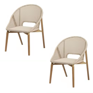 Sillas de comedor de mimbre modernas de calidad superior para apartamento, comedor, hotel, restaurante, cafetería, muebles - Product Image 2