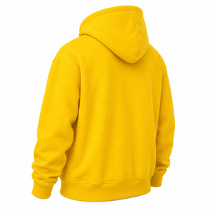 Custom Wholesale Heavyweight Hoodies <b>Men</b> <b>Oversized</b> 100% Cotton Fleece Pullover Sweatshirt OEM Private Label Streetwear <b>Hoodie</b> - Product Image 3