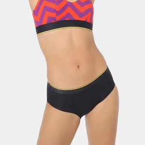 <b>Women</b> High-Waist Seamless Breathable Quick Dry Solid Color Eco-Friendly Spandex/Polyester High Quality <b>Underwear</b> 2 Pieces - Product Image 5