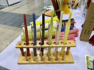 Pajitas desechables naturales hechas de arroz para cafeterías y restaurantes que buscan opciones libres de plástico - Product Image 5