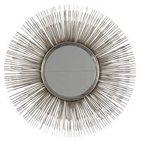 Miroir mural rond en bois moderne de luxe de qualité supérieure au design élégant pour le salon