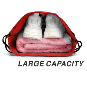 High Quality Polyester <b>Drawstring</b> Sports & Gym <b>Bag</b> Waterproof Custom Logo <b>Drawstring</b> <b>Bags</b> In Different Color & Size - Product Image 4