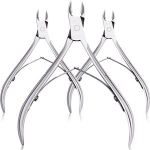 HABI INDUSTRIES Coupe-cuticules argenté professionnel en acier au carbone durable, outil de coupe et de suppression des cuticules - Product Image 1