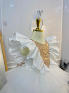 Vestido de princesa de varias capas con lentejuelas brillantes para fiesta, apto para niños, venta al por mayor, personalizable - Product Image 2