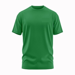 T-shirts en coton pour hommes en gros avec poche avant, logo personnalisé, t-shirts vierges unis, marque privée, OEM ODM, t-shirts en coton à col rond - Product Image 4